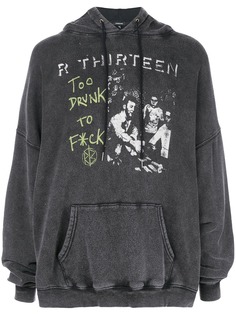 R13 толстовка в стиле оверсайз с капюшоном