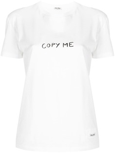 Miu Miu футболка Copy Me