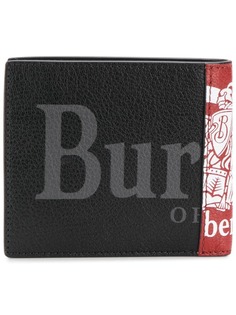 Burberry бумажник с контрастным логотипом