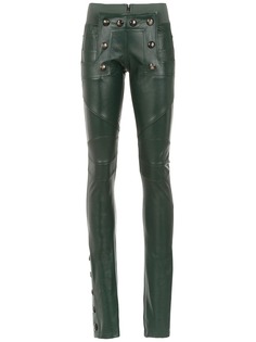 Andrea Bogosian leather skinny trousers
