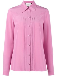 Gucci блузка с плиссировкой