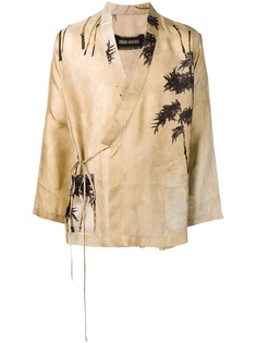 Uma Wang блейзер-кимоно с принтом