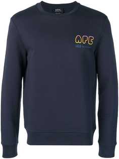 A.P.C. толстовка с принтом логотипа