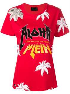 Philipp Plein футболка Aloha с кристаллами