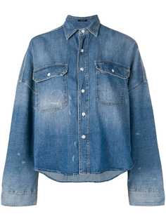R13 джинсовая куртка-рубашка в стиле оверсайз