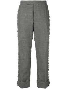 Thom Browne классические брюки с необработанными краями