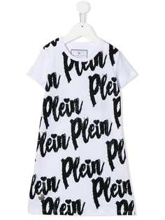 Philipp Plein Junior платье-футболка Love Plein