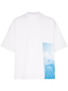 Jil Sander футболка свободного кроя с фотопринтом