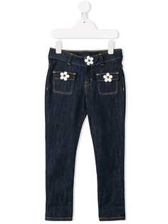 Little Marc Jacobs джинсы с цветочной аппликацией