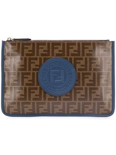Fendi клатч с узором FF