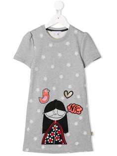 Little Marc Jacobs платье-футболка с аппликацией NYC
