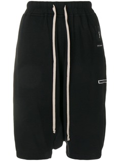 Rick Owens DRKSHDW спортивные шорты с заниженным шаговым швом