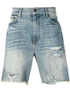 Amiri джинсовые шорты с эффектом потертости