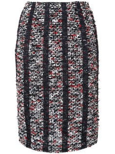 Coohem твидовая юбка-карандаш в полоску
