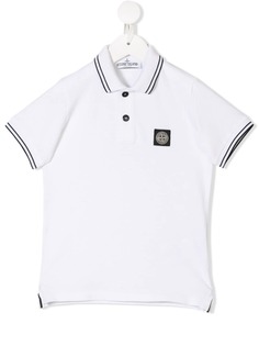 Stone Island Junior рубашка-поло с нашивкой
