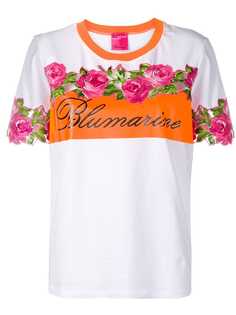 Blumarine рубашка с вышитыми розами