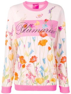 Blumarine джемпер с цветочным принтом