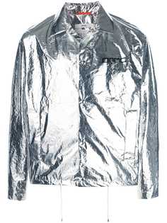 OAMC куртка-рубашка с эффектом металлик
