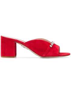 Miu Miu мюли с кристаллами