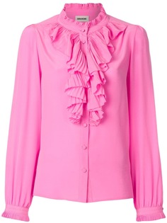 Zadig&Voltaire рубашка Tacco с оборочной отделкой