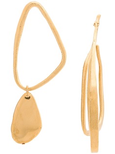 Givenchy серьги асимметричного дизайна