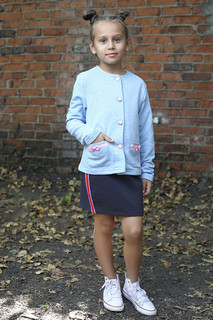 Кардиган, из футера, 3-х нитка Nota Bene