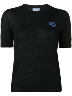 Prada футболка с логотипом на груди