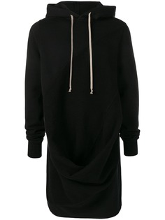 Rick Owens DRKSHDW базовая толстовка миди с капюшоном