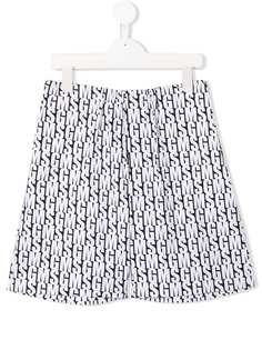 Msgm Kids бермуды с принтом логотипа