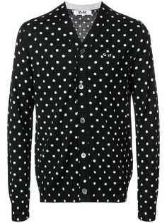 Comme Des Garçons Play кардиган в горох с логотипом