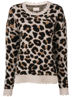 Zadig&Voltaire пуловер Kansas с леопардовым узором