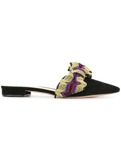 Alexandre Birman мюли с отделкой в полоску