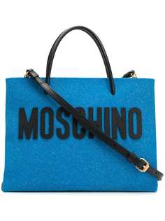 Moschino средняя сумка-шоппер с блестками