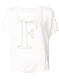 Fabiana Filippi фактурная футболка с логотипом