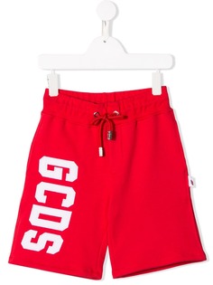 Gcds Kids шорты с вышитым логотипом