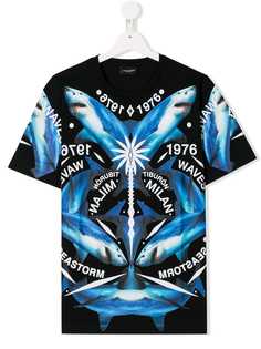 Marcelo Burlon County Of Milan Kids футболка с принтом акулы