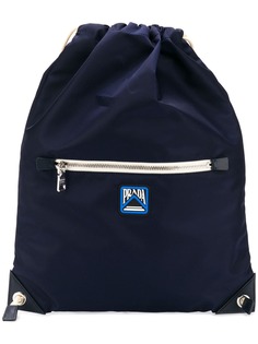 Prada рюкзак с нашивкой-логотипом