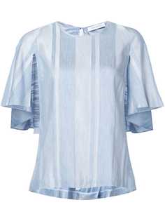 Kimora Lee Simmons полосатая блузка с рукавами-кейпом