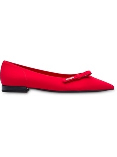 Prada балетки с заостренным носком