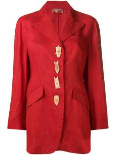 Romeo Gigli Pre-Owned декорированный блейзер 1990-х годов