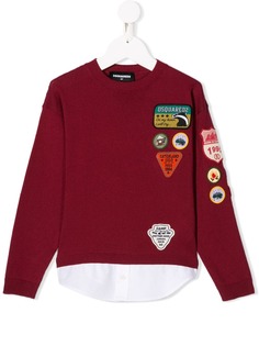 Dsquared2 Kids джемпер с нашивками