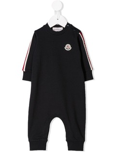 Moncler Kids ромпер с нашивкой-логотипом