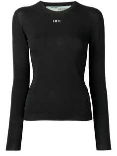 Off-White приталенный свитер Off