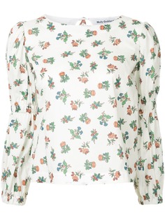 Molly Goddard блузка с цветочным принтом