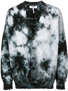 MSGM кардиган с принтом тай-дай