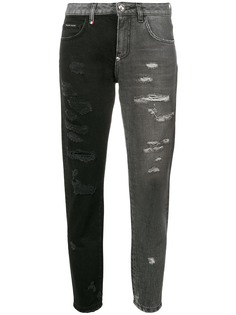 Philipp Plein двухцветные джинсы