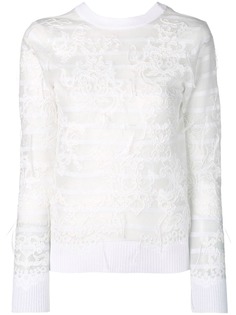 Junya Watanabe джемпер с вышивкой