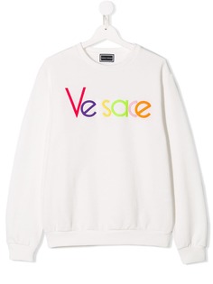 Young Versace толстовка с вышитым логотипом