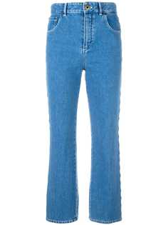 Chloé джинсы с отделкой фестонами