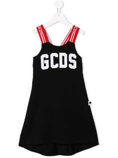 Gcds Kids платье с принтом логотипа